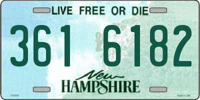 NH license plate 3616182