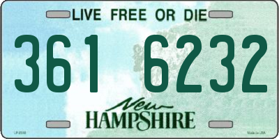 NH license plate 3616232