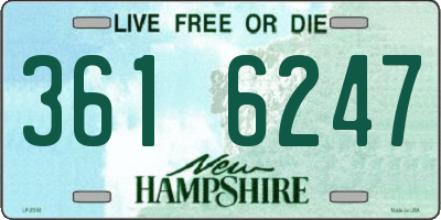 NH license plate 3616247