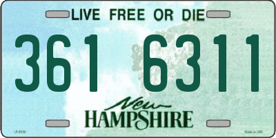 NH license plate 3616311
