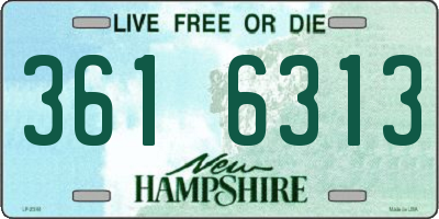 NH license plate 3616313