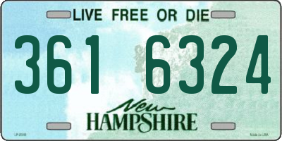NH license plate 3616324