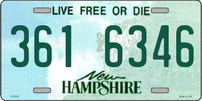 NH license plate 3616346