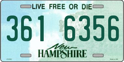 NH license plate 3616356