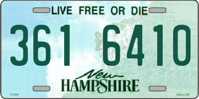 NH license plate 3616410