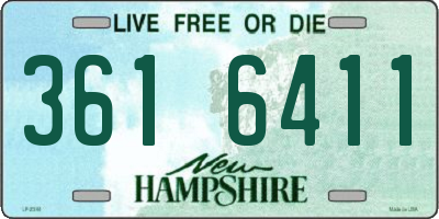 NH license plate 3616411