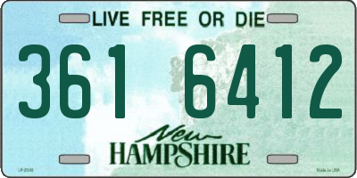 NH license plate 3616412