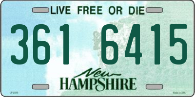 NH license plate 3616415
