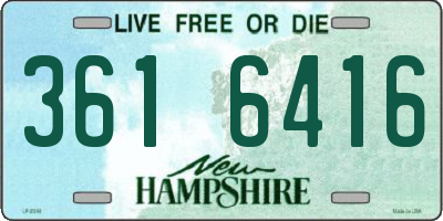 NH license plate 3616416