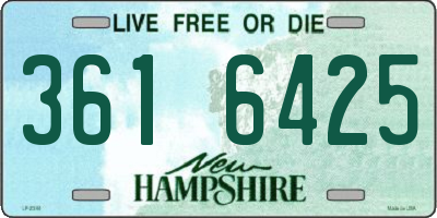 NH license plate 3616425