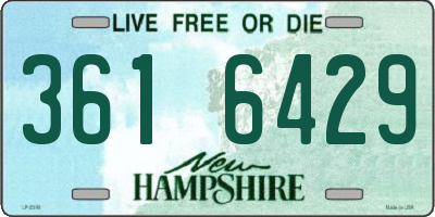 NH license plate 3616429