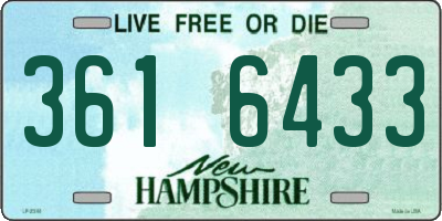 NH license plate 3616433