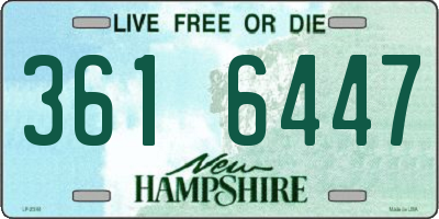 NH license plate 3616447