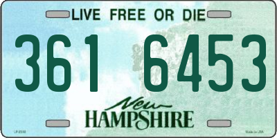 NH license plate 3616453