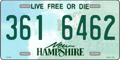 NH license plate 3616462