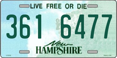 NH license plate 3616477