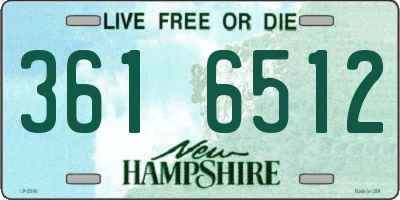 NH license plate 3616512