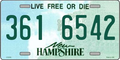 NH license plate 3616542