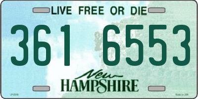 NH license plate 3616553
