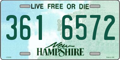 NH license plate 3616572