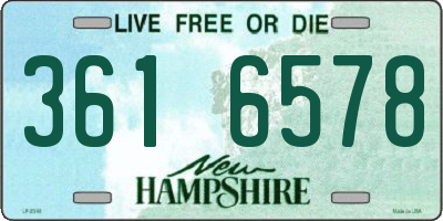 NH license plate 3616578