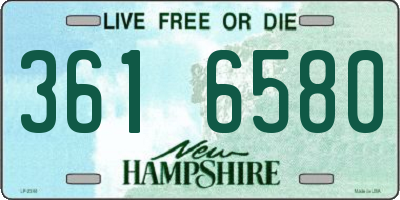 NH license plate 3616580
