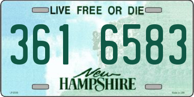 NH license plate 3616583