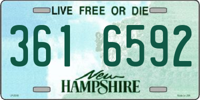 NH license plate 3616592
