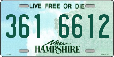 NH license plate 3616612