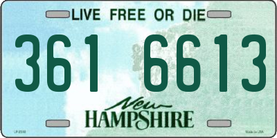 NH license plate 3616613