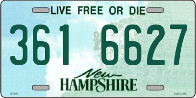 NH license plate 3616627