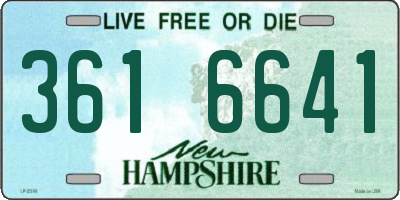 NH license plate 3616641