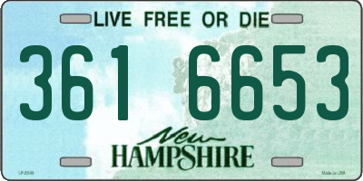 NH license plate 3616653