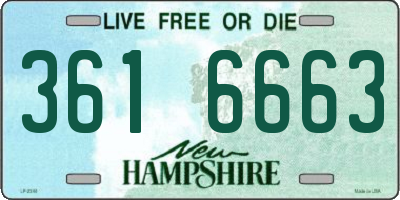 NH license plate 3616663