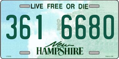 NH license plate 3616680