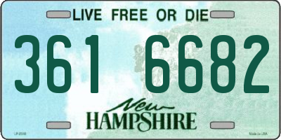 NH license plate 3616682