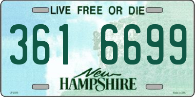 NH license plate 3616699