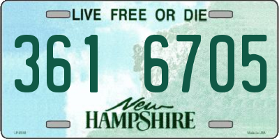 NH license plate 3616705