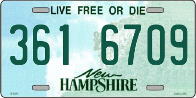 NH license plate 3616709