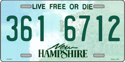 NH license plate 3616712