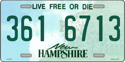 NH license plate 3616713