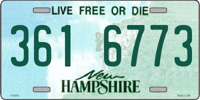 NH license plate 3616773