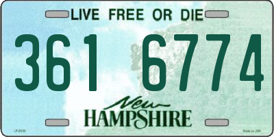 NH license plate 3616774