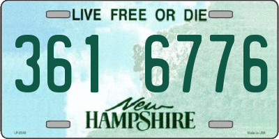 NH license plate 3616776