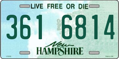 NH license plate 3616814