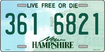 NH license plate 3616821