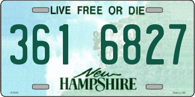NH license plate 3616827
