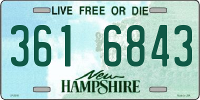 NH license plate 3616843