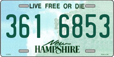 NH license plate 3616853