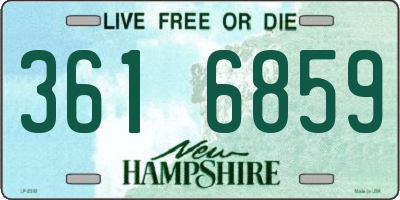 NH license plate 3616859